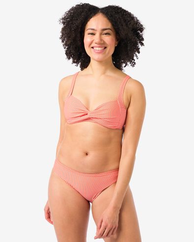 bas de bikini femme seersucker rose - 22352050PINK - HEMA