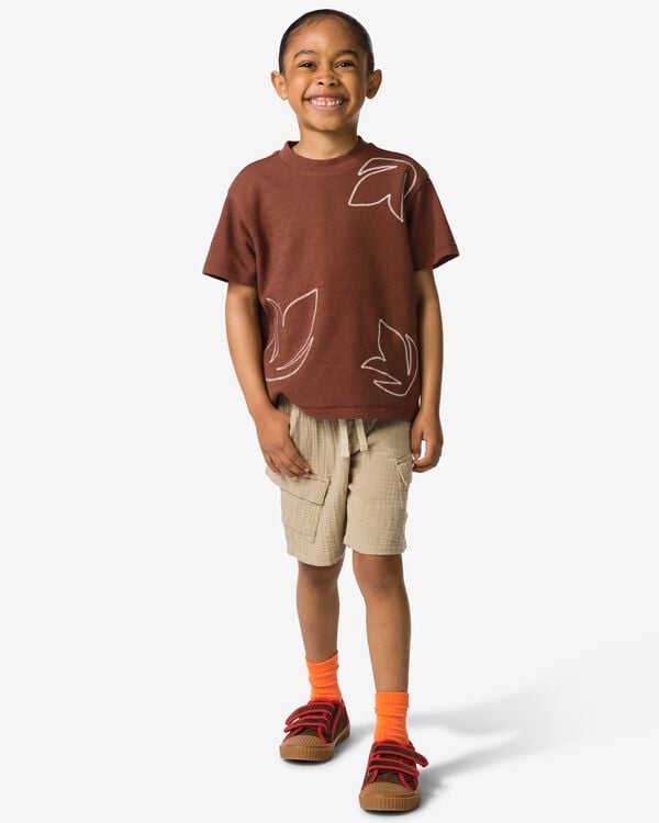 Short enfant coupe classique mousseline. marron clair marron clair - 30714804LIGHTBROWN - HEMA