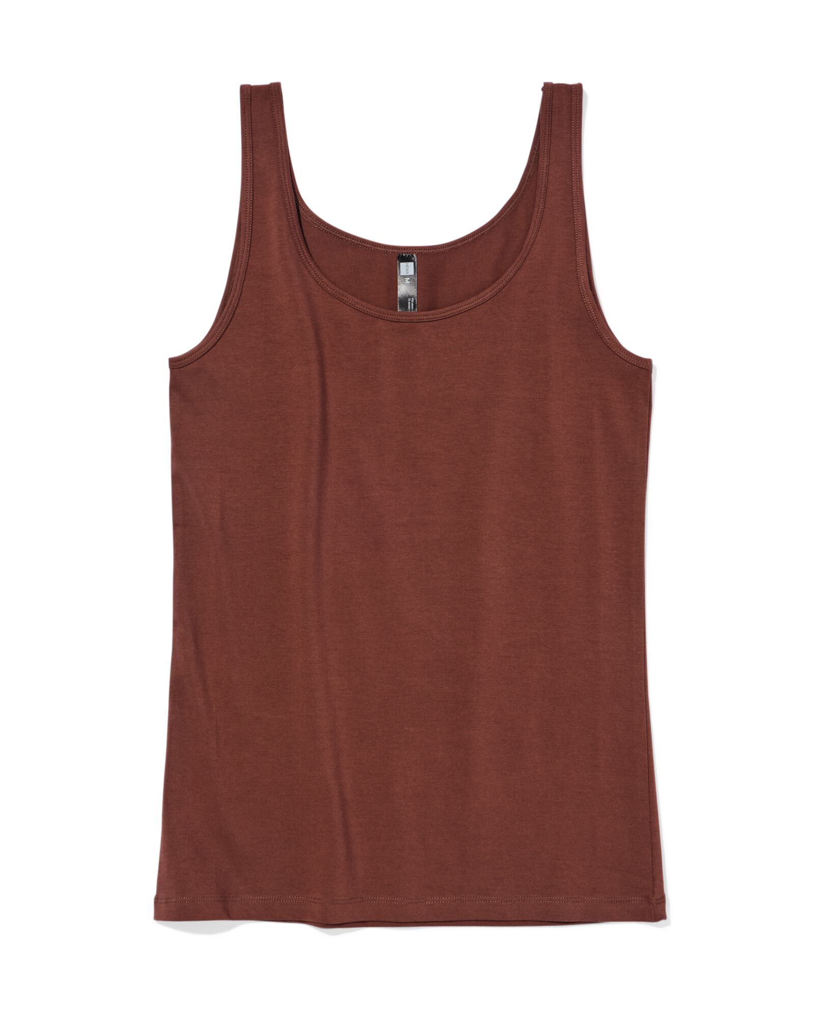 dameshemd katoen donkerbruin - 19650275DARKBROWN - HEMA