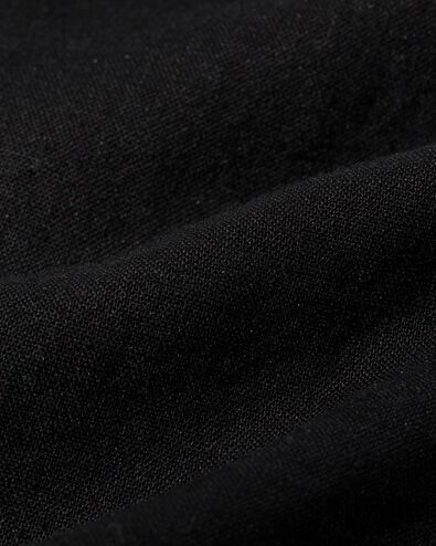 dames blouse Lizzy met linnen zwart S - 36216791 - HEMA
