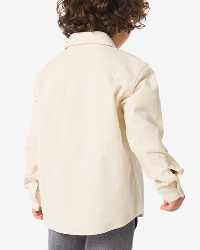 kinderoverhemd corduroy gebroken wit - 30706903OFFWHITE - HEMA