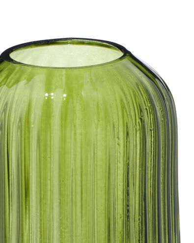 vase pour b&acirc;tonnets parfum&eacute;s ⌀5,5x11cm verre nervur&eacute; vert fonc&eacute; - 13507539 - HEMA