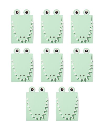 cartes d'invitation monstres - 8 pi&egrave;ces - 14250394 - HEMA