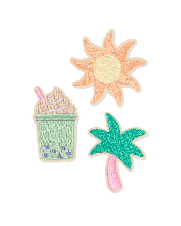 &eacute;cussons thermocollants 5x5cm &eacute;t&eacute; - 3 pi&egrave;ces - 1400327 - HEMA