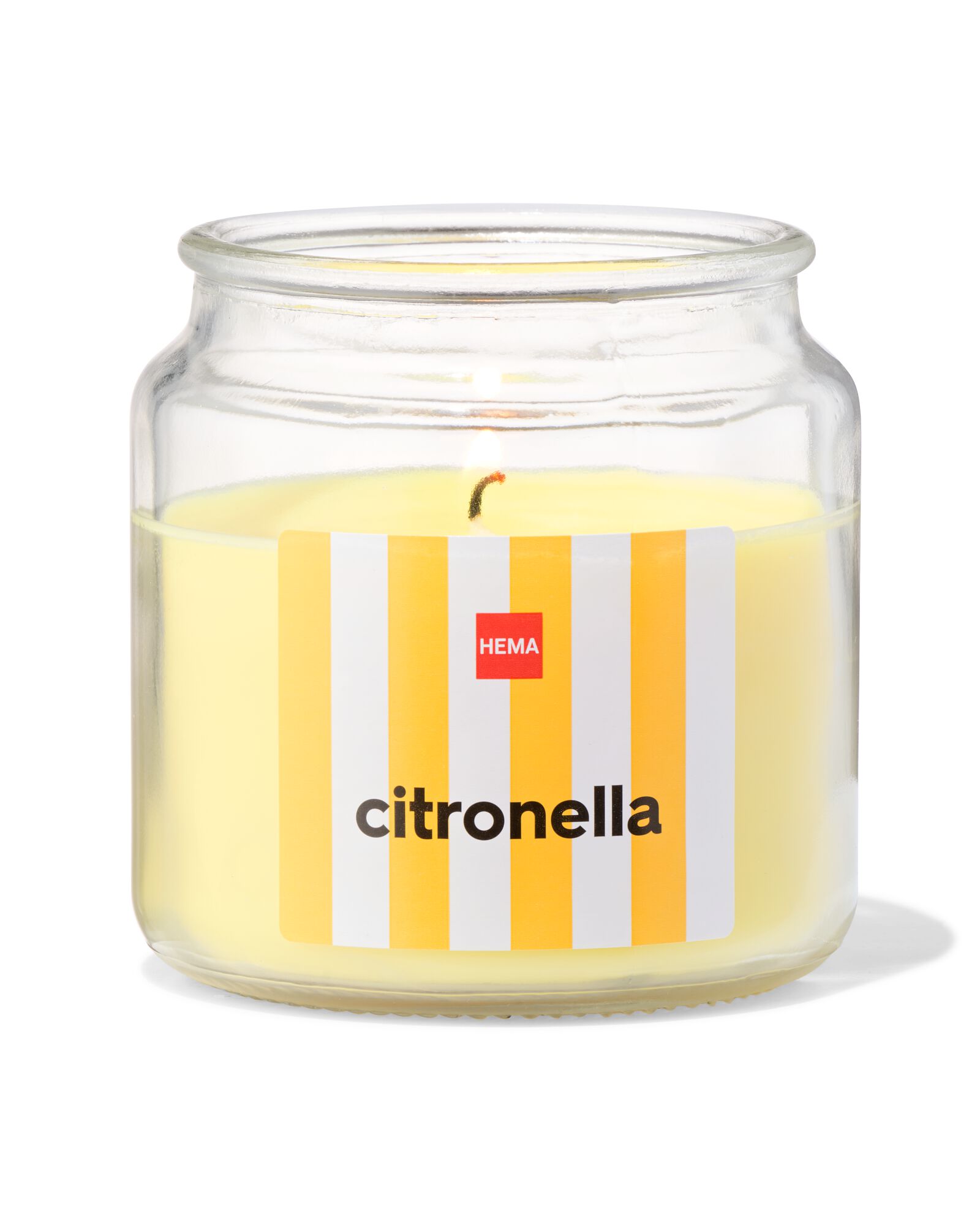 bougie parfum&eacute;e citronnelle dans un verre &Oslash;10x10 - 13502929 - HEMA