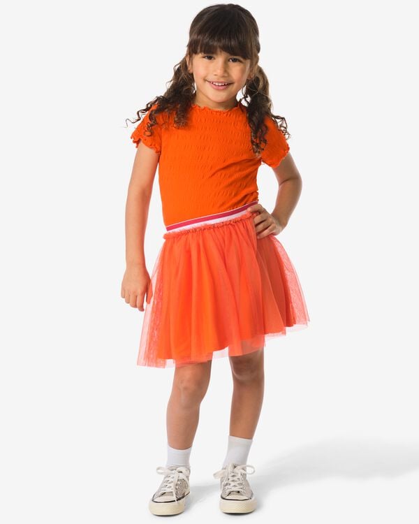 jupe enfant F&ecirc;te du Roi orange orange - 30850807ORANGE - HEMA