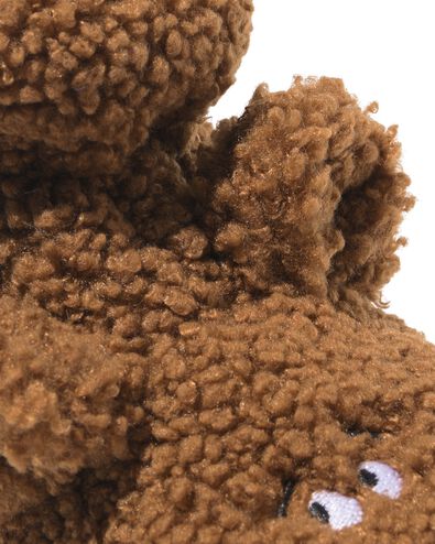 chaussons b&eacute;b&eacute; teddy chien marron - 33200405BROWN - HEMA