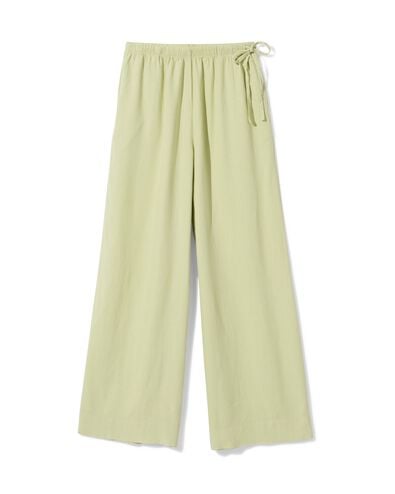 pantalon femme Dawn coupe large vert clair vert clair - 36211470LIGHTGREEN - HEMA