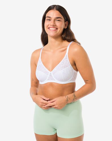 Nicht vorgeformter Spitzen-BH mit B&uuml;gel wei&szlig; wei&szlig; - 21870518WHITE - HEMA