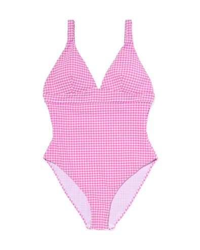 Damen-Badeanzug mit Rückenverschluss korallfarben L - 22350349 - HEMA