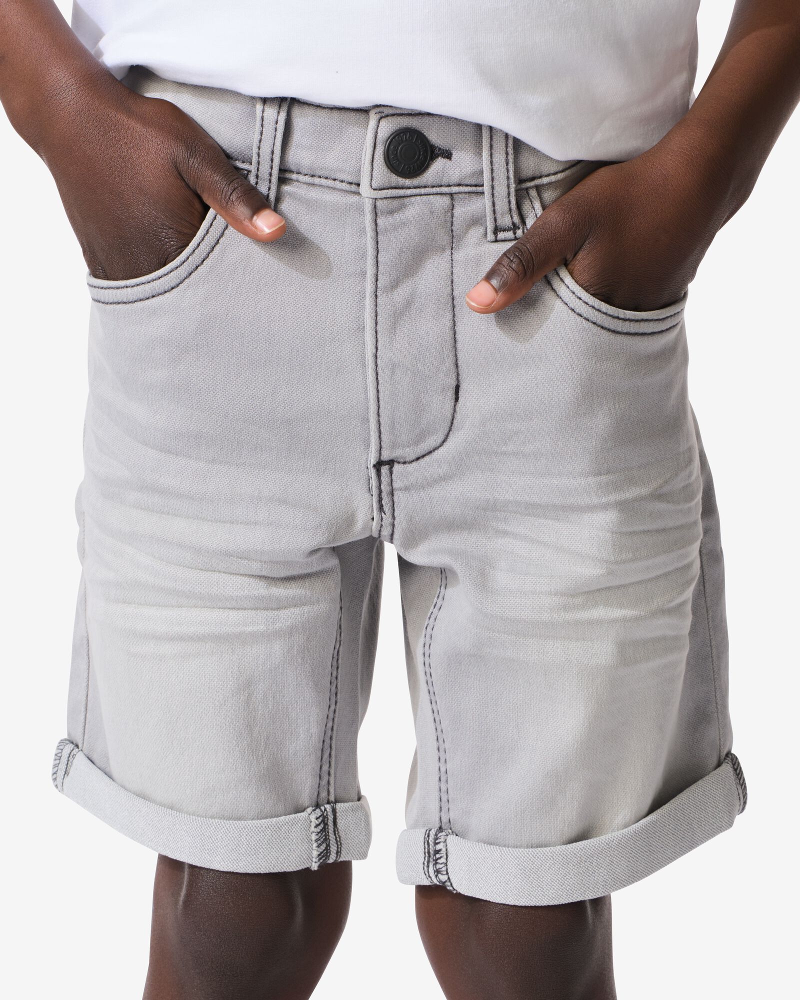 short enfant jogdenim gris gris - 1000023202 - HEMA