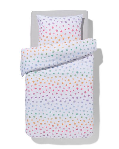 housse de couette coton doux enfant 140x200 &eacute;toiles - 5730205 - HEMA