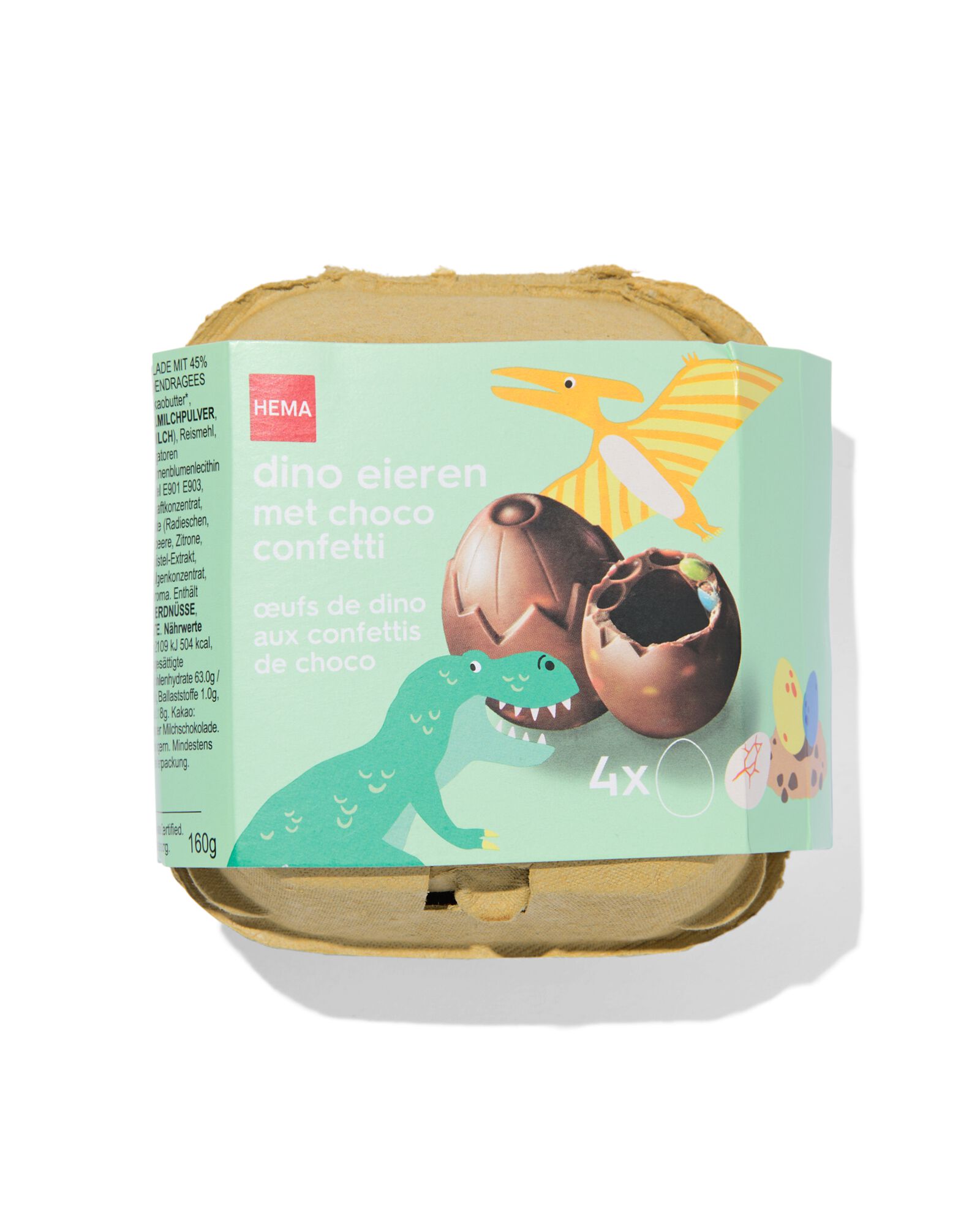 dino eieren met choco confetti - 10200046 - HEMA