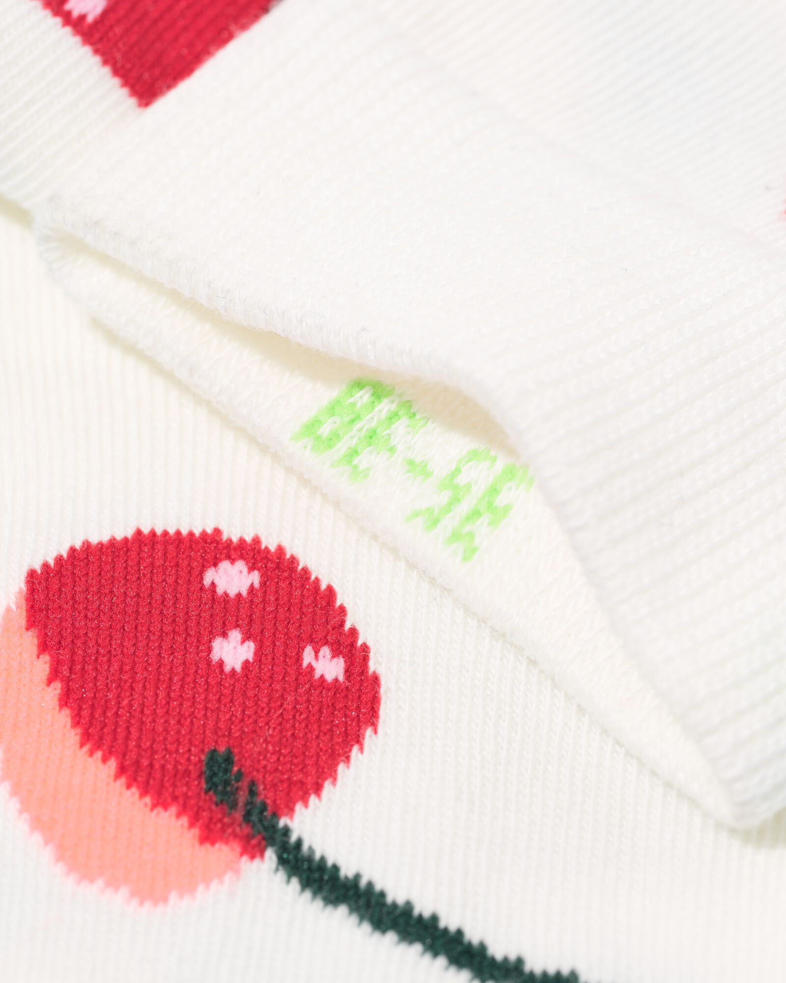 Socken f&uuml;r Erwachsene &bdquo;Cherry Much&ldquo;  eierschalenfarben eierschalenfarben - 4124135OFFWHITE - HEMA
