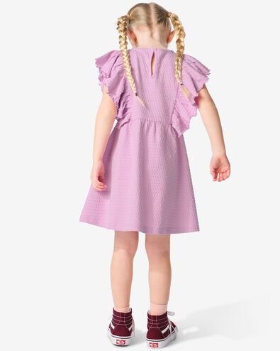 robe enfant à volants violet 122/128 - 30864363 - HEMA