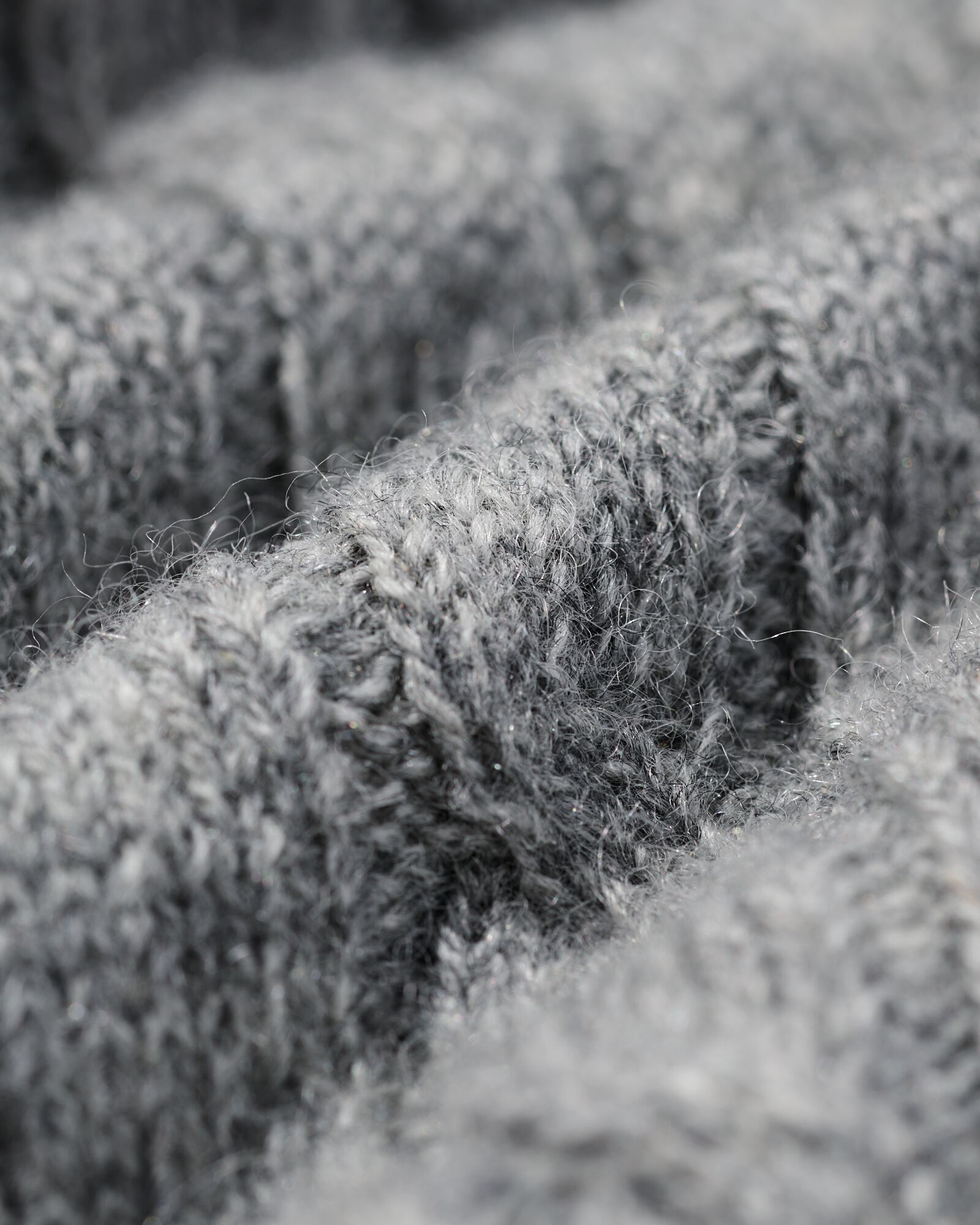 dames kabeltrui Fiep grijsmelange - 36205150GREYMELANGE - HEMA