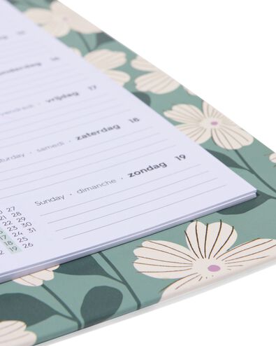 weekkalender 30x23cm bloemen - 14500602 - HEMA