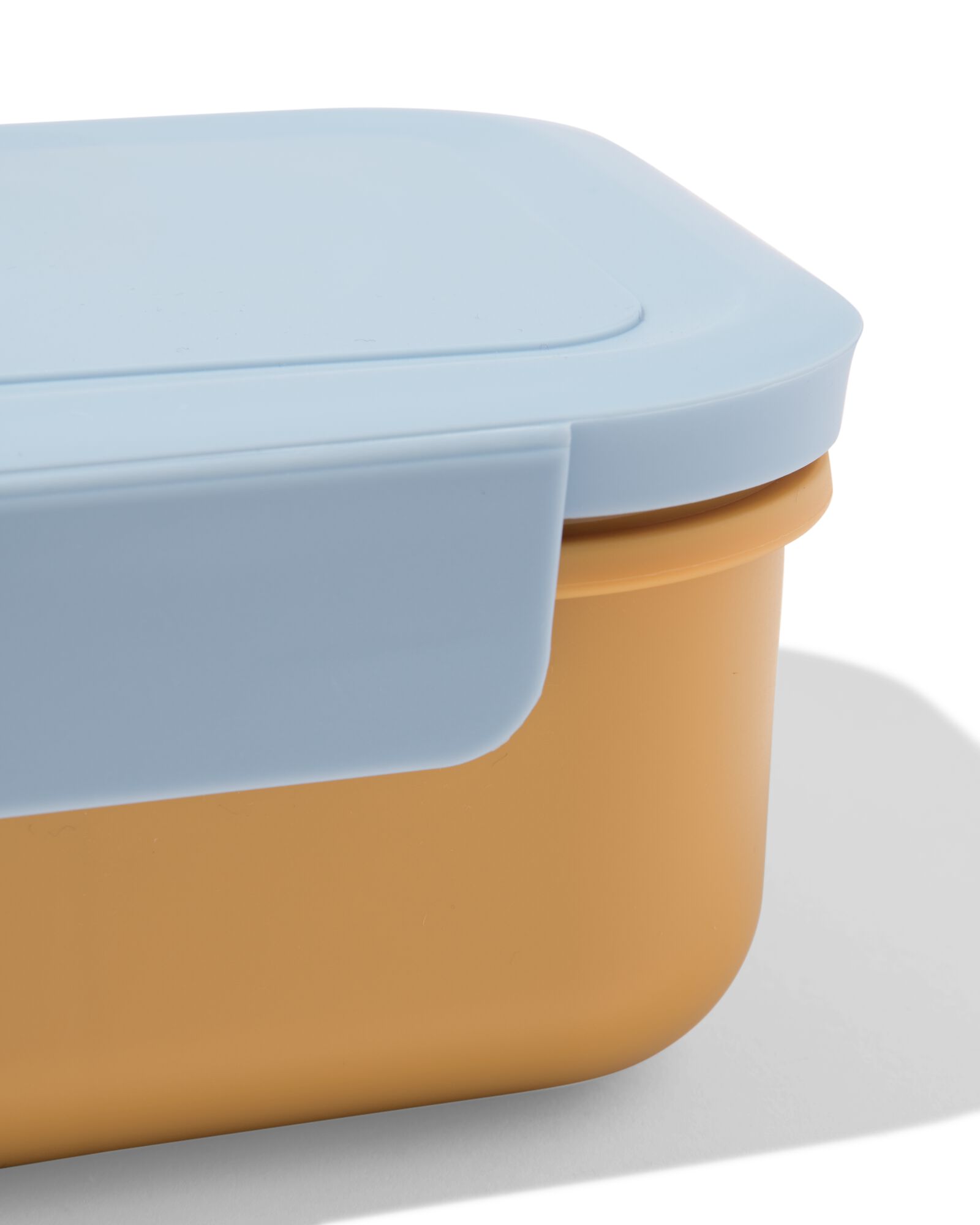 Brotdose, 19.8 &times; 14.8 &times; 8 cm, hellblau-braun - 80690022 - HEMA