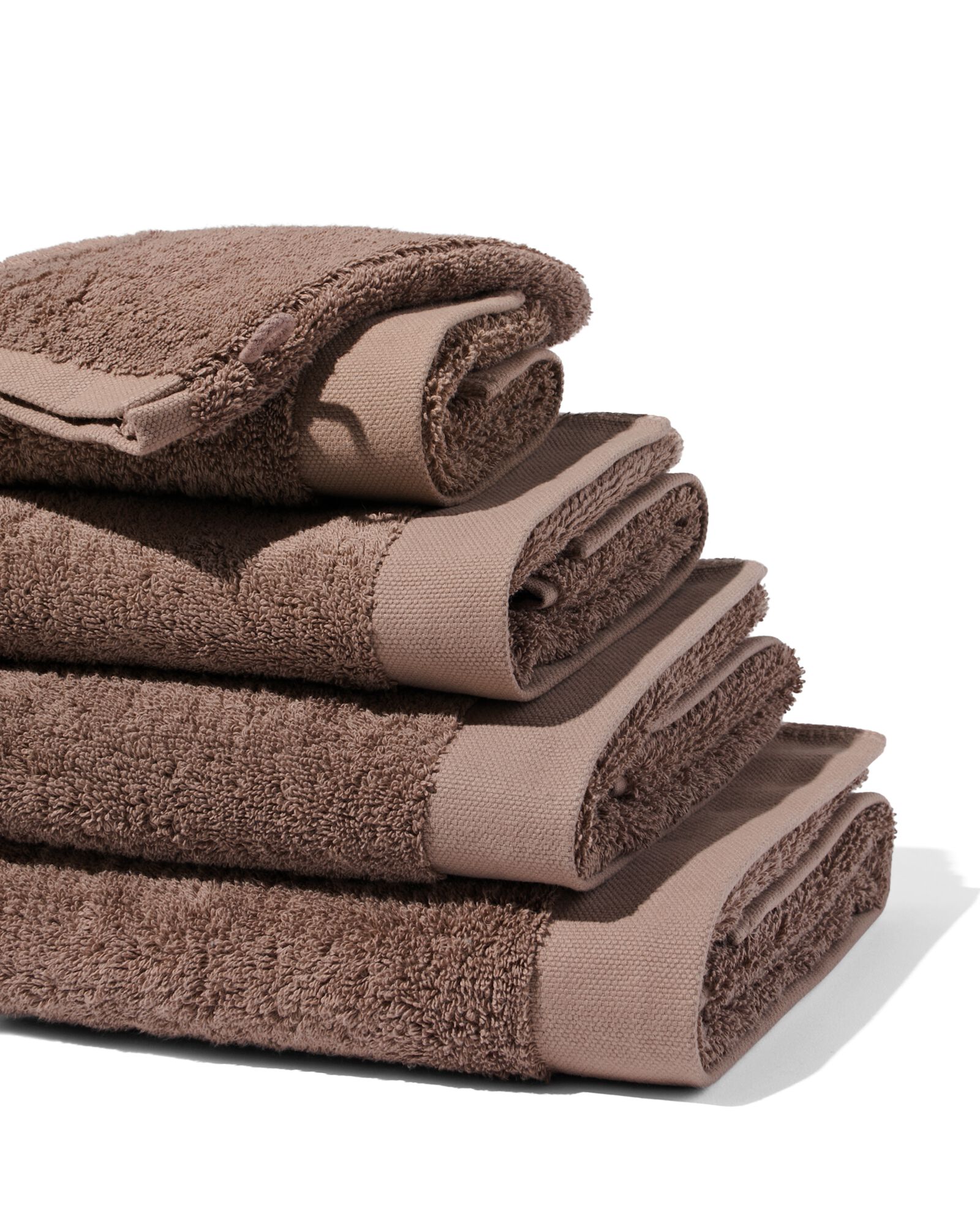 serviettes de bain - h&ocirc;tel extra doux taupe - 1000029021 - HEMA