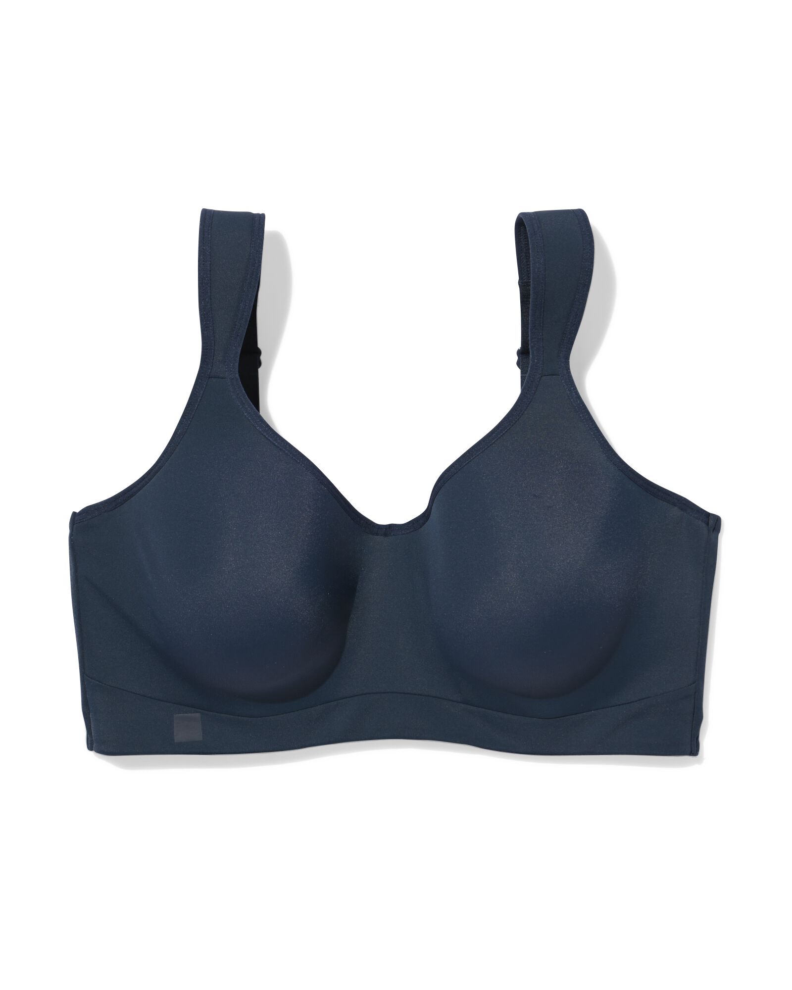 Vorgeformter b&uuml;gelloser Sport-BH mit starkem Halt dunkelblau dunkelblau - 21701173DARKBLUE - HEMA