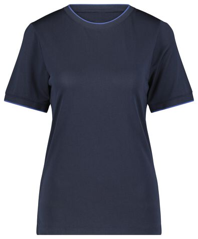 Damen-T-Shirt dunkelblau - 1000021231 - HEMA