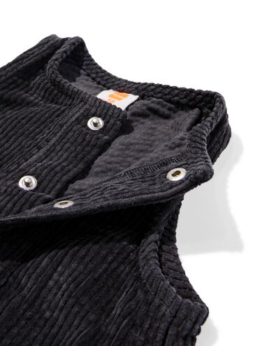 combinaison bébé en velours corduroy  gris foncé gris foncé - 33168870DARKGREY - HEMA