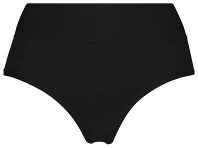 Damen-Slip, hohe Taille, Modal schwarz - 1000025036 - HEMA