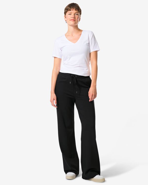 pantalon femme Wendy noir - 36237440BLACK - HEMA