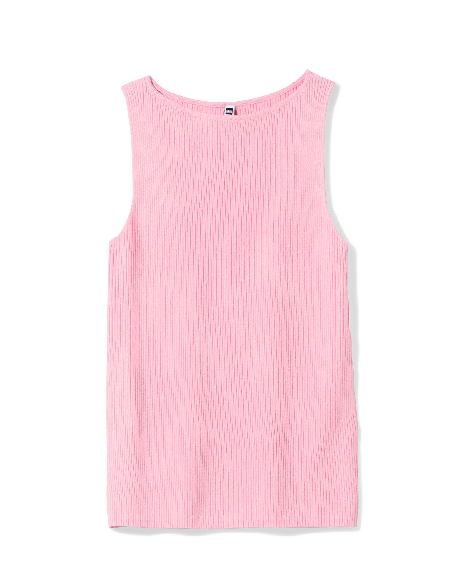 Damenshirt Rita gerippt hellrosa - 36288965LIGHTPINK - HEMA