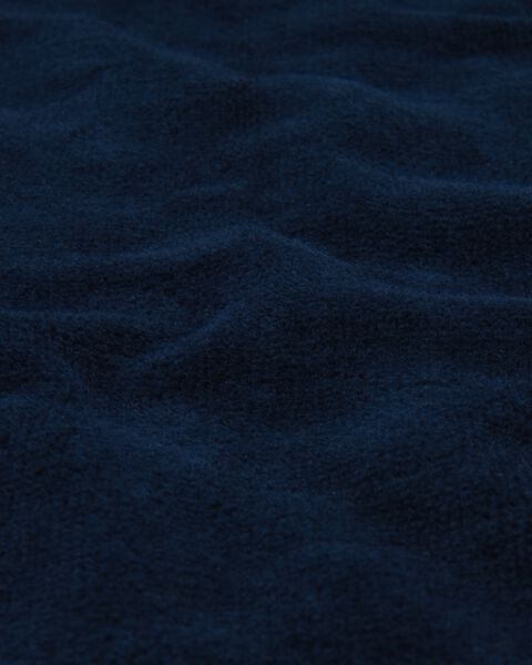 Velours-Bademantel dunkelblau dunkelblau - 1000003047 - HEMA