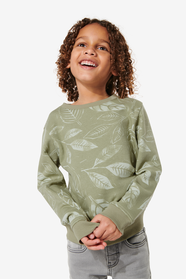 Kinder-Sweatshirt, Blätter grün grün - 1000029826 - HEMA