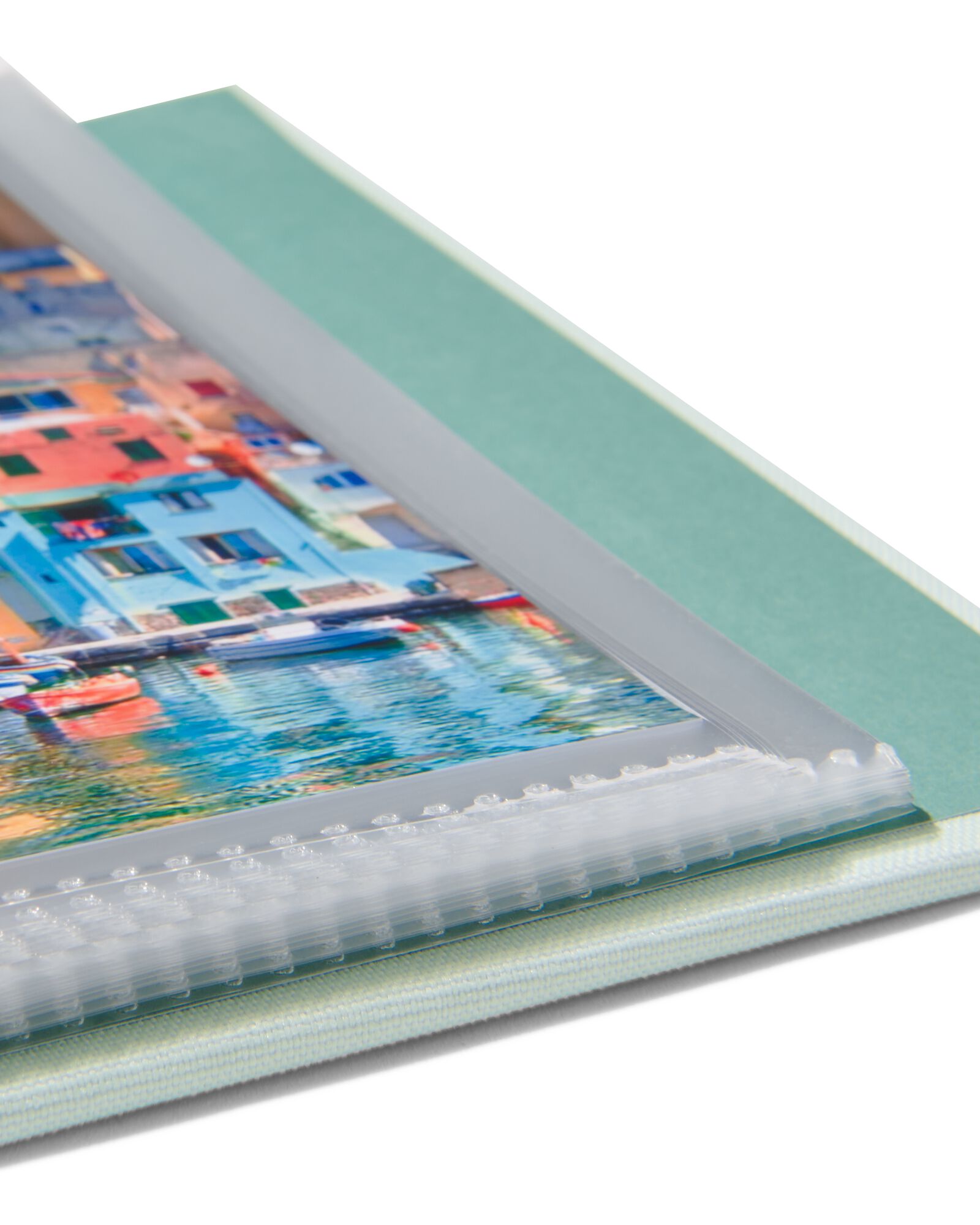 Einsteckalbum, 13 x 17 cm, Leinen, gr&uuml;n - 14650231 - HEMA