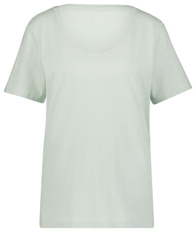 Damen-T-Shirt hellgrün - 1000023953 - HEMA