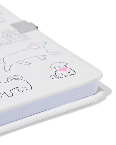 dagboek A5 met slotje honden - 61104404 - HEMA