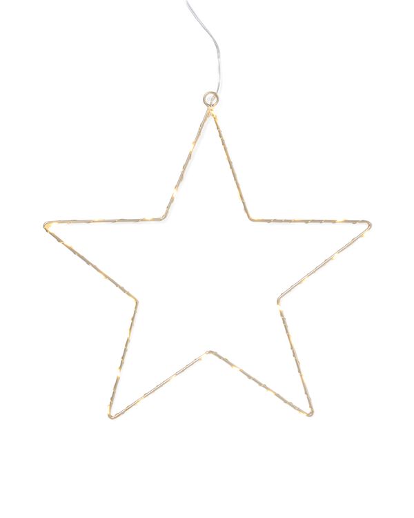 étoile 28,5 x 28 cm avec 30 lumières LED  - 25510011 - HEMA