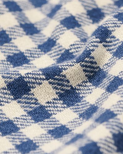 herenpyjamabroek flanel ruiten donkerblauw - 23675710DARKBLUE - HEMA