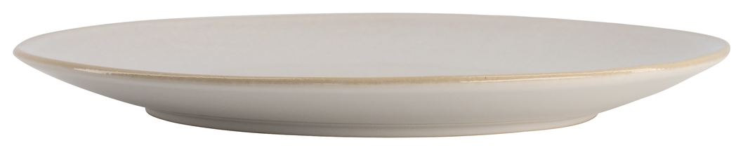 assiette plate Porto émail réactif blanc 26cm - 9602370 - HEMA