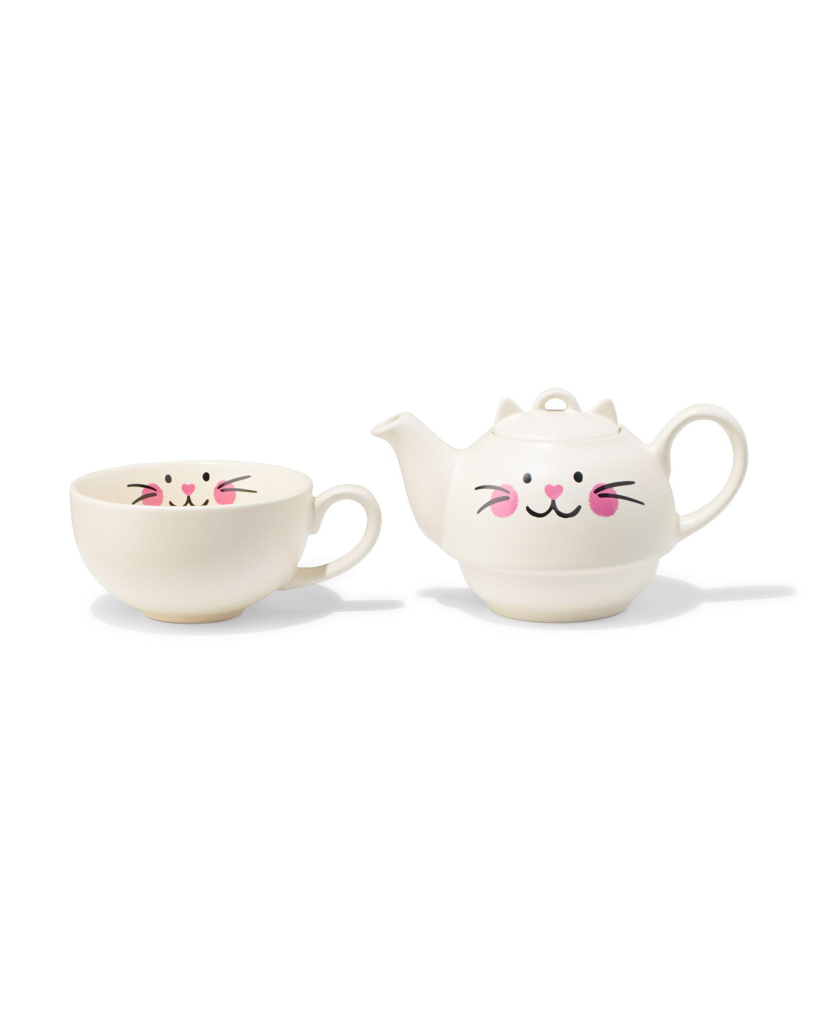 th&eacute;i&egrave;re avec tasse 300 ml c&eacute;ramique chat - 61100068 - HEMA