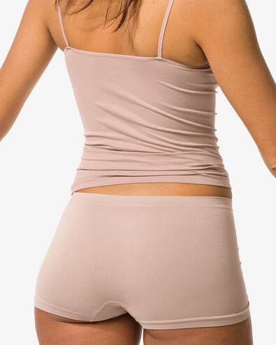 damesboxer naadloos micro beige beige - 19607650BEIGE - HEMA