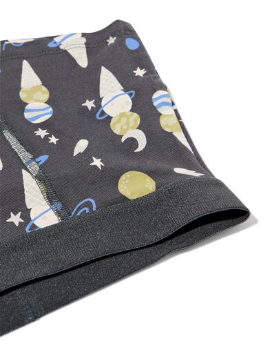 kinderboxers ijsjes - 3 stuks antraciet antraciet - 19203360ANTHRACITE - HEMA