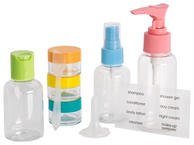 kit de voyage - 6 pi&egrave;ces - 11854080 - HEMA