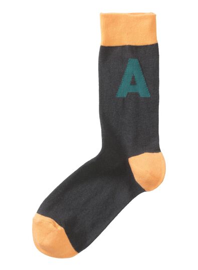 chaussettes alphabet pointure 43/46 gris - 1000016227 - HEMA