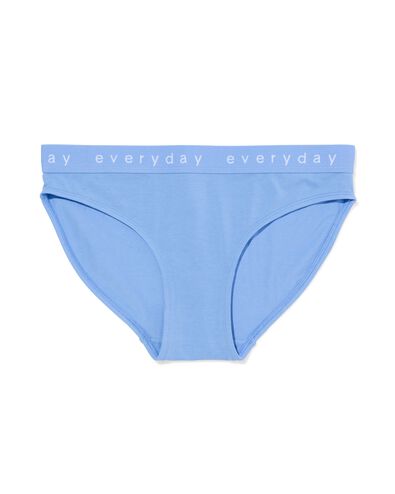 slip femme coton everyday bande ceintur&eacute;e bleu bleu - 19601454BLUE - HEMA