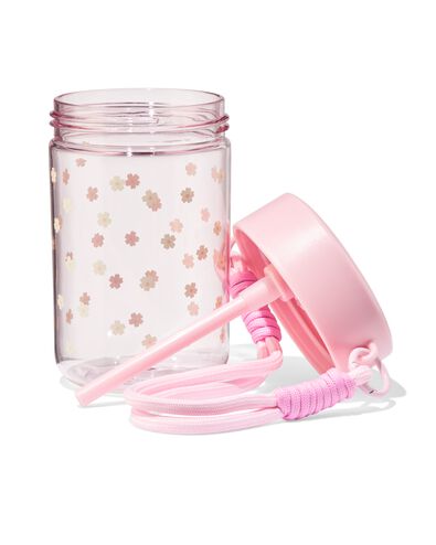 bouteille d'eau 400ml avec sangle fleurs - 61104502 - HEMA