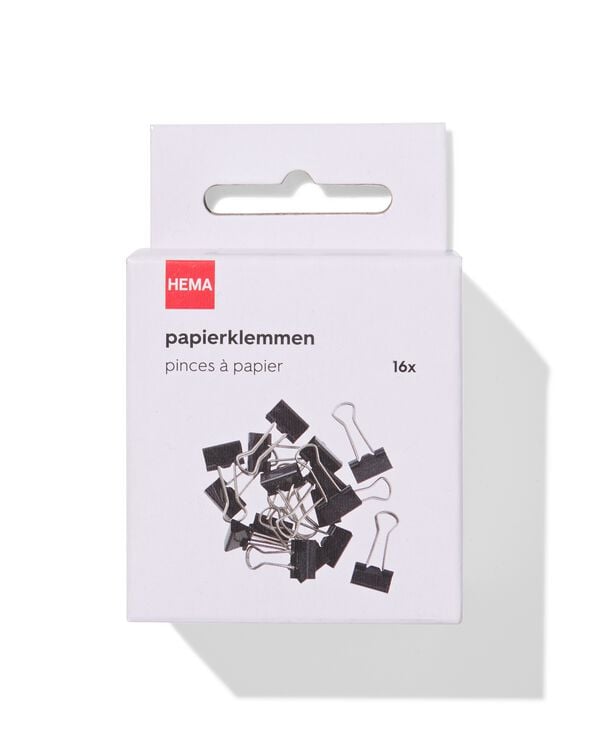 papierklemmen klein - 16 stuks - 14822277 - HEMA