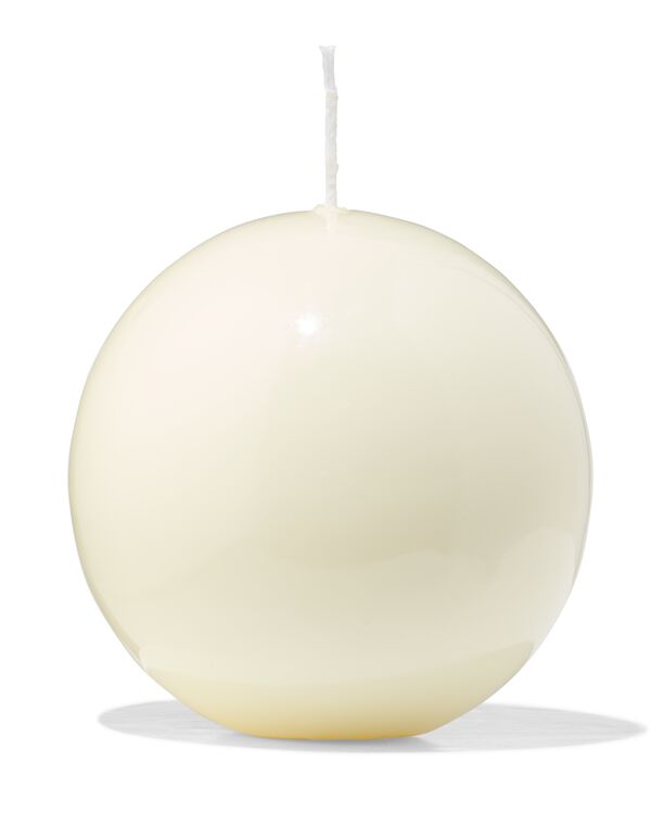 bougie boule ⌀10x10cm ivoire - 13506134 - HEMA