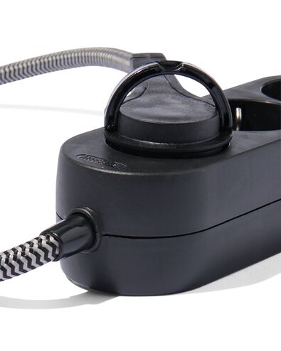 bloc multiprise 3 prises 1,5m noir - 81010013 - HEMA