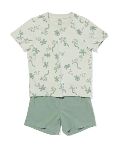 pyjacourt enfant palmiers vert vert - 23001360GREEN - HEMA