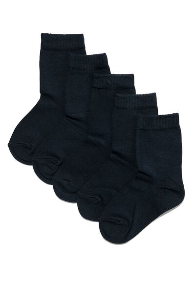 5 paires de chaussettes enfant bleu fonc&eacute; bleu fonc&eacute; - 1000002031 - HEMA