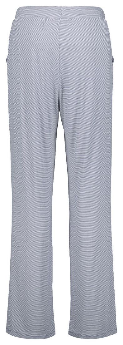 pantalon de pyjama femme viscose rayure bleu - 1000025113 - HEMA